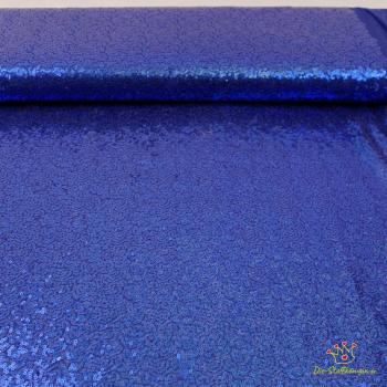 50x60 cm Zuschnitt Mini-Pailletten Fest - Kobaltblau
